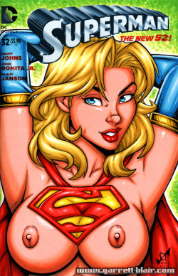 superheropornpics:  Supergirl flaunts her Kryptonian boobs.