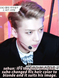  sehun on suho’s blonde hair  porn pictures