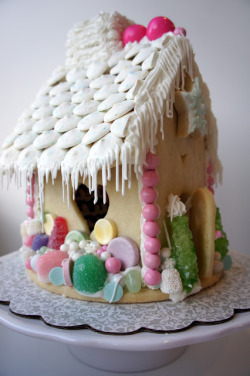 thecakebar:  &ldquo;Gingerbread House&rdquo; Made with Shortbread Cookie Dough don’t like gingerbread dough? no problem make a “gingerbread” house with a shortbread or sugar cookie dough instead! Basic Sugar Cookie Recipe here 