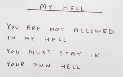 visual-poetry:  »my hell« by david shrigley (
