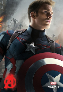 marvelentertainment:  Captain America is here. See Marvel’s “Avengers: Age of Ultron” in theaters May 1!