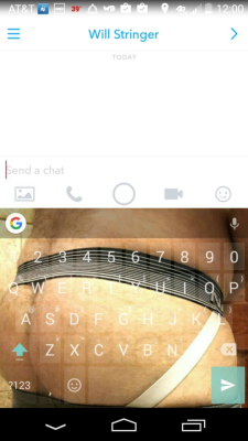 One of my followers made my butt their keyboard background on their android phone. Lol. 