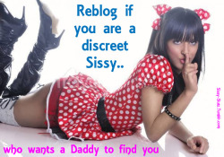cdboy-in-training:  sissy-slutz:  ♥♥♥ Visit the Sissy-Slutz archive for more slutty captions like this ♥♥♥♥ Feel free to make comments but do not delete caption !!  Thanks! ♥  My Daddy already found me 