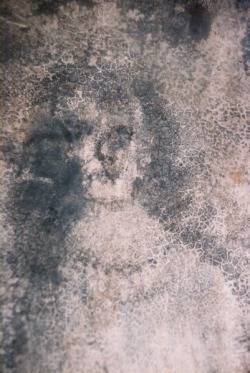 Ghostly face, appeared in the floor of a haunted house in Bélmez de la Moraleda, Spain. The appearances in Bélmez began on August 23, 1971 when María Gómez Cámara saw a face appear on her cement kitchen floor. Her husband took a pickaxe and destroyed