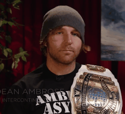 awesome-ambrose-world:  Dean Ambrose about Kevin Owens and the Intercontinental Title (x)