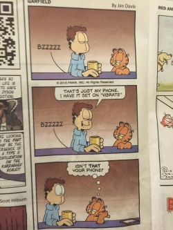 ihatejonarbuckle:  rudy-gargantua:  @ihatejonarbuckle Jon has a vibrator in him  that’s absolutely fucking disgusting. i can’t even think of what jim davis intended it to be if not a vibrator   or it could be Liz&rsquo;s phone you overthinking twats