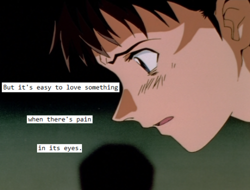 nonbinary-shinji:  Neon Genesis Evangelion   A Lot Like Birds (8/40)Hand Over Mouth, Over and Over