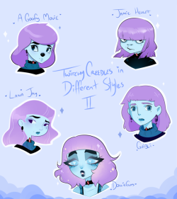 Art Styles Meme IIthis was so much fun to do! Check out Lana Jay https://www.instagram.com/lanajay_art/ Jamie Hewlett https://www.instagram.com/jamiehewlett.co.uk/ and DollieGuts/Tearzah @tearzah &lt;33