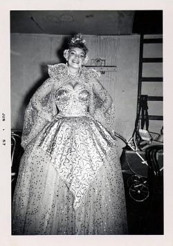burleskateer: Irma The Body Candid backstage photo from June ‘57, scanned from my personal collection.. 