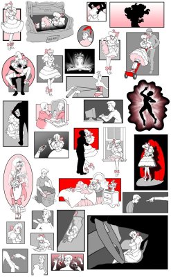 feminization illustration set by dovsherman