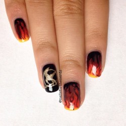 nailpornography:  The Hunger Games NOTW inspiration! 
