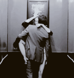 kinkycravings:  Against the wall of the elevator…a
