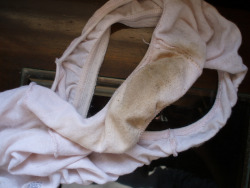  leglover60 submitted:  Another pair of my mexican wife&rsquo;s dirty panties.