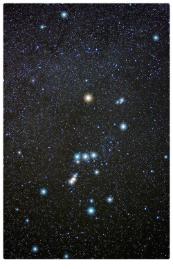 spaceexp:  Orion Constellation Color Stars