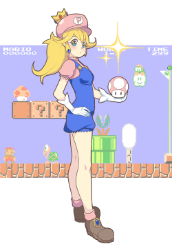 milkydayy:  i want a game where i can play as peach and rescue princess mario