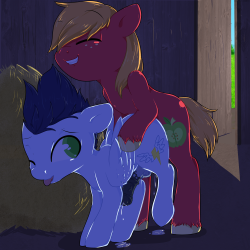 smallandnaughty:  Gay stallions being gay.   Mmnf~