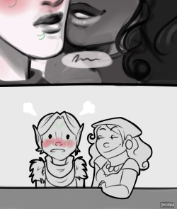 cosmosbadger:  Isabela will never run out of bad pick up lines, sorry Merril. 