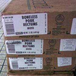 So what happens to the boned rectums?
