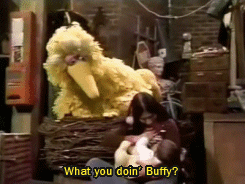 amaditalks:  buffy-sainte-marie:  Buffy breast feeds Cody on Sesame Street (x)  This was 1976. Big Bird understood and was wholly accepting and empathetic toward Buffy breastfeeding in public, and Big Bird is meant to be the equivalent of a preschool