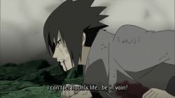 narusasu-prevails:50-shades-of-munakata-reisi:narusasu-prevails:  This scene makes me really mad! I actually cried about this! Sasuke is dying here and all he could think of is his brother’s sacrifices and his own ambition! This is really important!