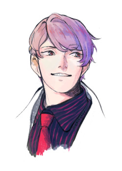 petitster:  FIRST TKG PIC OF 2015 yo why is 80% of tsukiyama all purple??? i don’t like purple no i don’t it scares me but ok purple makes him outrageously fabulous so meh…  also got the idea of the mating rituals of the Tsukiyama of Paradise imagine