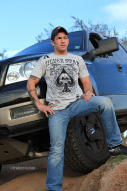dudepounder:  My fuckin hot straight dick paid for the new truck…now I want a 4 wheeler!!