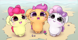 vixyhoovesmod:  mlpfim-fanart:  Cutie mark cuties by Sverre93   Death by cute~  I just made the mistake of checking out their gallery. Too&hellip; much&hellip; lethal&hellip; CUTENESS @_@ *dead*