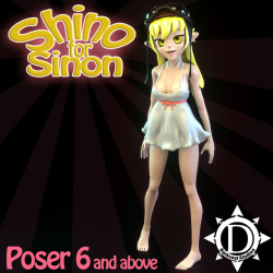 Anime  Girl Sinon gets a mysterious washi, quasi vampire, insanity instilling  add-on!  &hellip; Changing the color is as easy as changing the color!! Created by Darkseal! This is ready for your Anime Girl Sinon and Poser 6 ! Shino For Sinon   renderoti.c