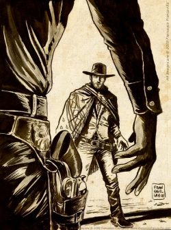 feardubh:  The Man With No Name by pulpsunday I just really love Clint Eastwood okay?