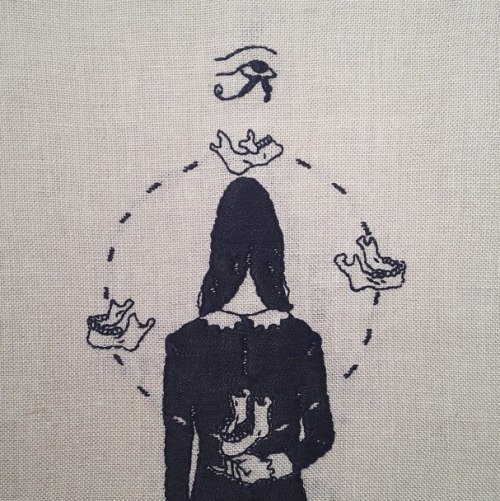 Porn photo socialpsychopathblr:Hand embroidery by Adipocere