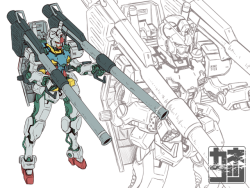 absolutelyapsalus:  actually here’s the real one. Happy Gundam of the Day! ラクガキガンダムまとめ  [01 &amp; 02] by  カネコツ@お仕事募集中  [Twitter &amp; Personal]