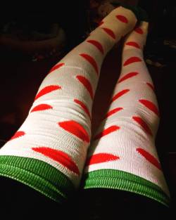 We got these delightfully long socks in at work. I need more of them!
