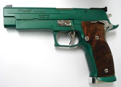 Fmj556X45:  Sig Sauer P226 X-Five Emerald 9Mm Para Caliber Pistol. Master Shop Model