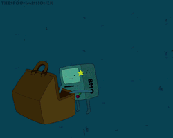 meenah-poly:  tatted-soldier:  BMO stares death in the face  BMO is hardcore as fuck man 