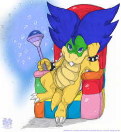 faster-by-choice:  He’s a king if he wants to be! Balloon throne because you fight him in the Meringue Clouds world 