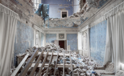 who-:  Photographer Mirna Pavlovic Captures the Decaying Interiors   Architectural photographer Mirna Pavlovic has an obsession with abandoned places. For her, their appeal lies in their ability to exist on a different temporal plane from the rest of