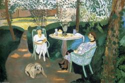 realisism:  huariqueje:   Tea in the Garden  -  Henri Matisse 1919,      the real life  