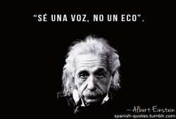 spanish-quotes: “Be a voice, not an echo”.
