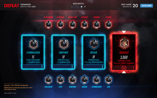 So I just played the best match in Overwatch ever… Granted we lost, but at least we lost to the best team ever!