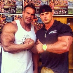 drwannabe:  Jay Cutler and Joey Sergo [more posts of Jay] [more posts of Joey] 