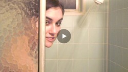 thepornybits:Video link - Sasha grey shower interview