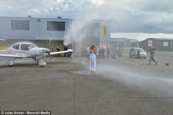 cloggo:  The gorgeous and courageous Carol Vorderman goes one better on the Ice Bucket Challenge, well 2000 litres better &ldquo;While the TV presenter did the normal task of having a bucket of ice water poured over her, things went up a notch when she