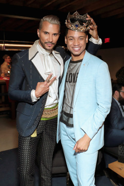 fxposecentral:Ryan Jamaal Swain and   Jay Manuel  TV personality Jay Manuel and actor Ryan Jamaal Swain attend as BuzzFeed hosts its 2nd Annual Queer Prom Powered by Samsung For LGBTQ+ Youth at Samsung 837 on June 1, 2018 in New York City.  