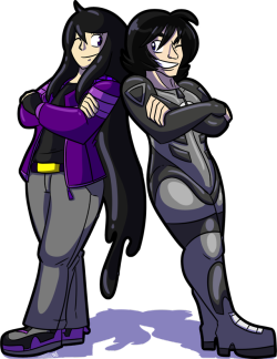 This was commissioned by someone on deviantART called The-Good-Wario,  and he wanted me to draw his characters, Ellie and Shelby.