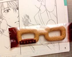 bl-gyaru:  pinku-blossom:  bl-gyaru:  : Sensei tweet: I was having coffee at the cafe and they have biscotti that looks like glasses.  Translated by me  I wish great ending sensei… Please write happy ending for this couple without little shit mess up