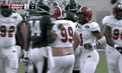 sugarcoated1: bearmythology:  Final Caleb Lawrence’s post for the eve. GIF is from this link.   Jacksonville State’s Caleb Lawrence is way too fat for that jersey Jacksonville State Football Player Caleb Lawrence…shopping at the three sizes too