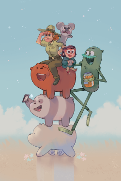 wedrawbears:  WOW! COMIC CON WAS A BLAST!! A HUGE THANK YOU to all the fans that came out to support the show at the panel and the signing! It was such an amazing experience seeing and meeting you all! Hope you all had fun!! Comic con poster drawn by