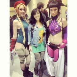 Sexy Street Fighter ladies! #lovejuri #shewaskindabitchy #sosexythough (at Emerald City ComicCon 2013)