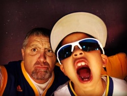 Let’s go WARRIORS!!!!!! #greatnephew #bestexperience #warriors #nbaplayoffs #DIGGY  (at Golden State Warriors Home Game)