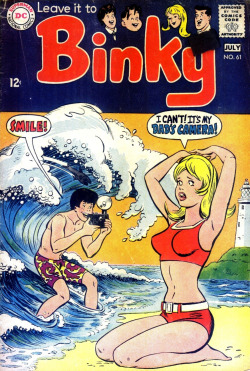 savetheflower-1967:  BINKY comic book, July 1967. 